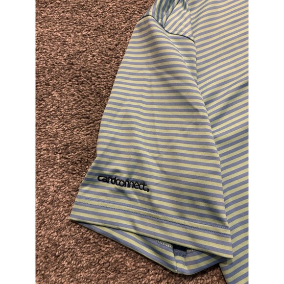 Rhoback Polo Shirt Mens M Blue Stripe Embroidered Casual Performance Golf Lot 3 - Picture 16 of 16